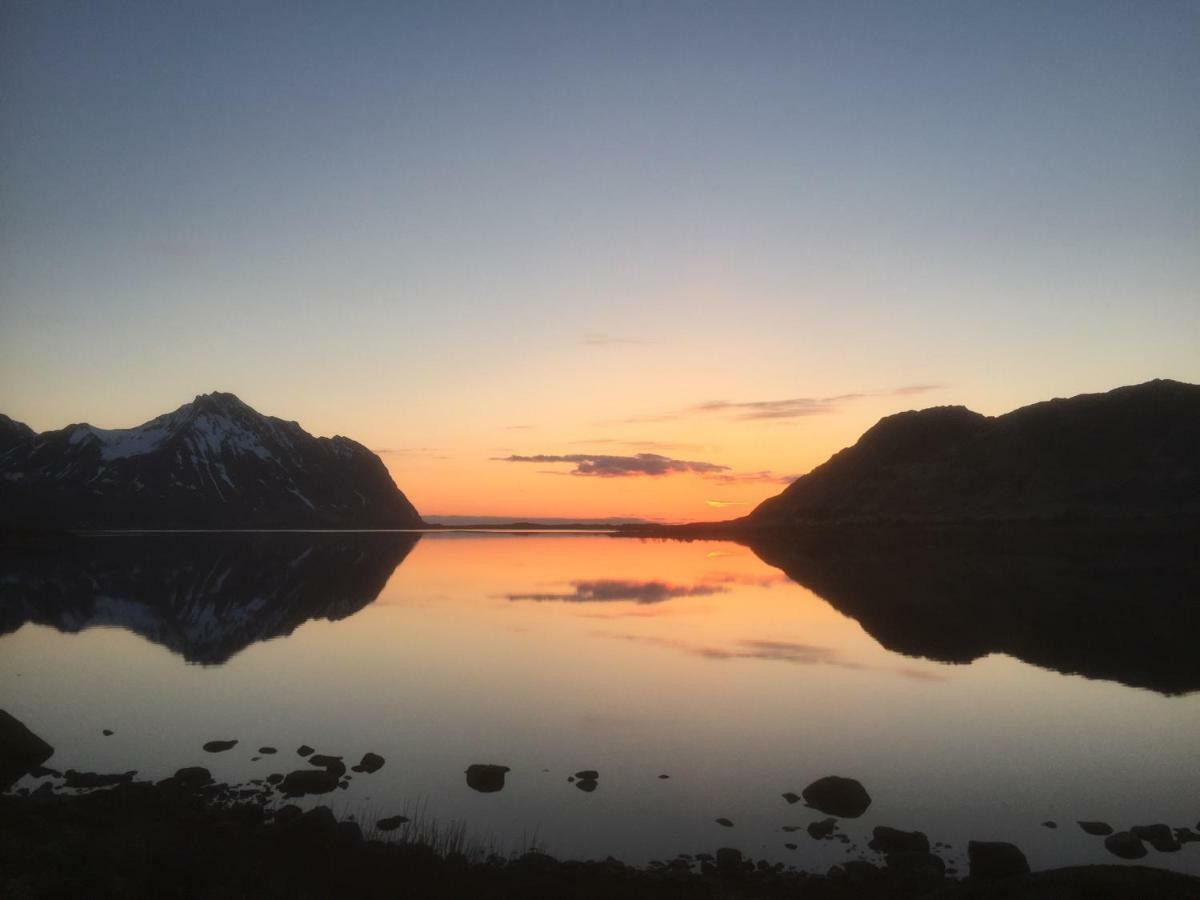 Midnight Sun View Lofoten Leknes Exteriér fotografie